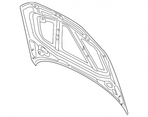 Bonnet bare Audi A3 8V 15-20 aluminum