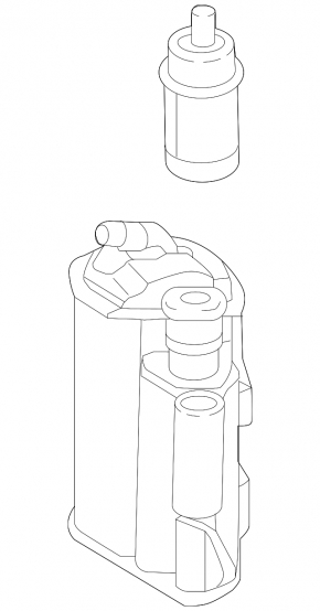 Canister with carbon absorber Mercedes C-class W205 300/400/450/63 15-21