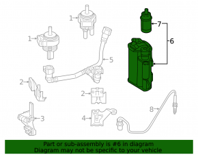 Canister with carbon absorber Mercedes C-class W205 300/400/450/63 15-21