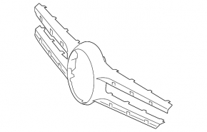 Mercedes C-class W205 300/350e 15-18 radiator grille trim for camera