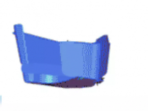 Rear bumper guard left Lincoln Nautilus 19-23