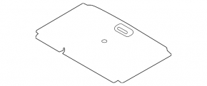 Trunk floor Ford Ecosport 18-18 black