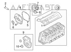 Oil filler cap for Audi Q5 80A 18-24 2.0T