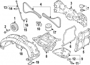 Subaru XV Crosstrek 18-23 2.0 Engine Front Cover