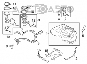 Nissan Murano z50 03-05 fuel tank