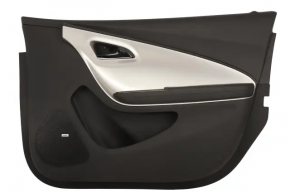 Door trim card front right Chevrolet Volt 11-15 black with silver insert, armrest leather, BOSE, scratches