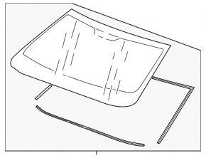 Chevrolet Camaro 16-24 Convertible Windshield