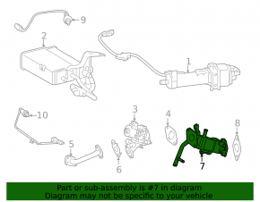 EGR valve cooler Lexus CT200h 11-17