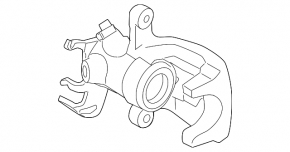 Rear left caliper Mini Cooper F56 3d 14-24