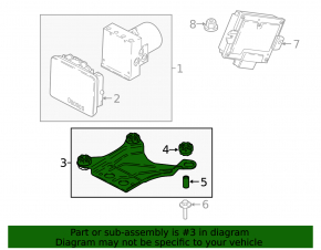 ABS Bracket ABS BMW 5 G30 17-23