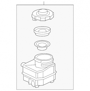 Honda Insight 19-22 Brake Fluid Reservoir with Cap