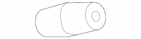 Left tailgate bumper for BMW i3 14-21