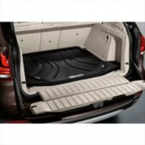 Trunk carpet (rubber) BMW X5 F15 14-18 black for 2 rows