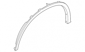Front right fender arch trim for BMW X6 F16 15-19 M
