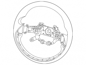 Naked steering wheel Kia Niro 23 - leather black with heating