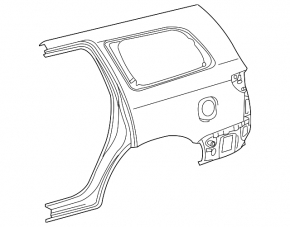 Quarter wing rear right Toyota Sequoia 2011