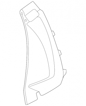 Front panel side trim left Nissan Murano 25-26 black