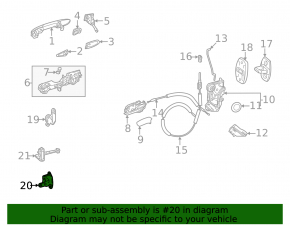 Upper front right door hinge Lexus UX200 UX250h 19-