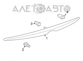 Toyota Solara 2004-2008 trunk lid spoiler