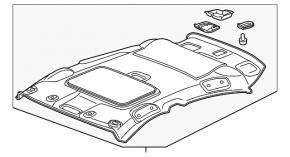 Headlining Honda HR-V 16-18 gray under the sunroof