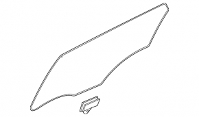 Rear left door glass for Kia EV6 22-24