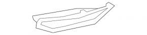 Left rear bumper cap for Audi Q3 83A 19-23, lower, S-Line, structure