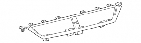 Chevrolet Equinox EV 24-26 front panel deflector trim, central, black structure with dark gray molding