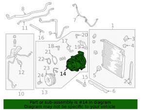 Toyota FJ Cruiser 10-14 Air Conditioning Compressor