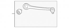 Upper control arm, front left, Audi A6 C7 12-18