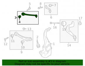 Upper control arm, front left, Audi A6 C7 12-18