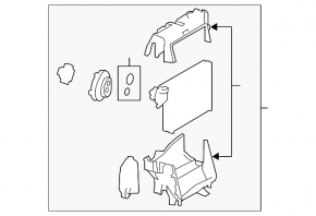 Heater assembly Audi A4 B8 08-16