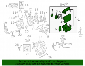 Heater assembly Audi A4 B8 08-16