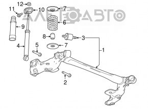 Shock absorber rear left Buick Encore 13-19 fwd