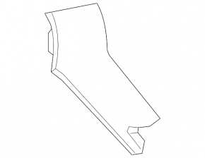 Rear spoiler left trim Nissan Murano z52 15-23