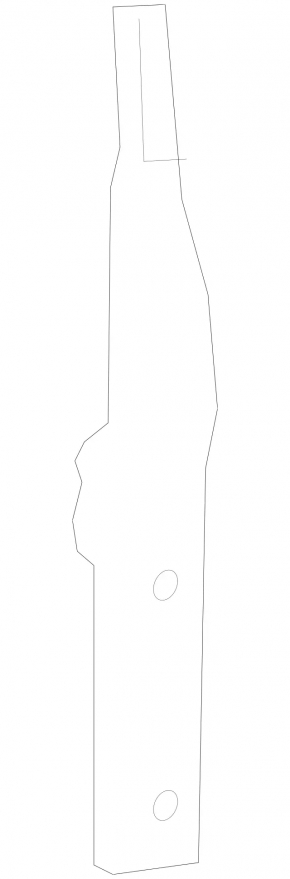 Front bumper frame bracket Mercedes GLS-class X166 13-16