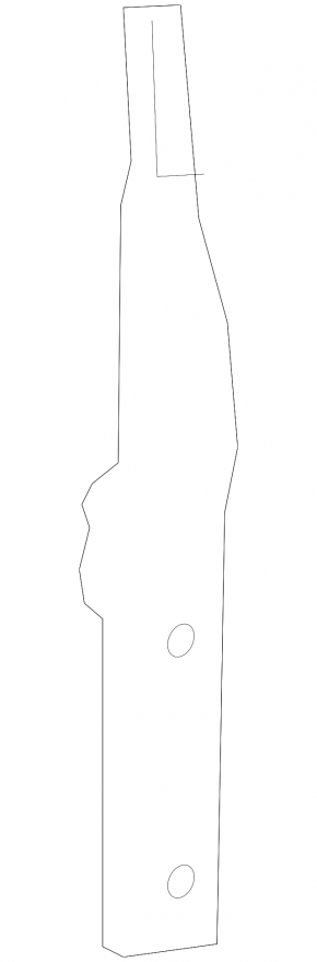 Front bumper frame bracket Mercedes GLS-class X166 13-16