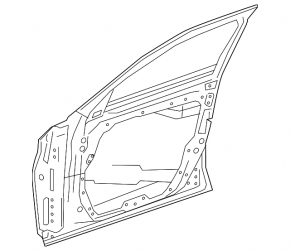 Door bare front left Mercedes C-class W205 15-21