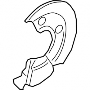 Front left brake disc cover Ford Ecosport 18-22 rusty, dented