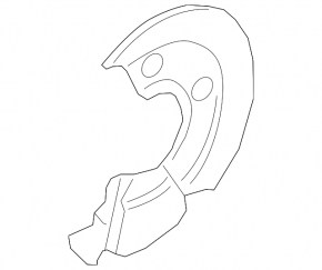 Front left brake disc cover Ford Ecosport 18-22 rusty, dented