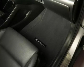 Set of floor mats for Hyundai Tucson 19-21, black cloth