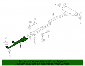 Lincoln MKX 16-18 3.7 Downpipe