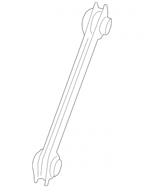 Rear left transverse control arm Porsche Macan 15-26