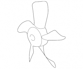 Left cooling fan impeller for Toyota Solara 2.4 04-08