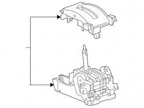 Chevrolet Volt 11-15 Graphite Shifter Assembly with Trim and Handle