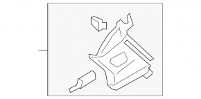 Rear window trim right Audi Q7 16- black