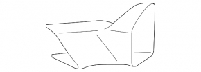 BMW X5 F15 16-18 Plug-in Auxiliary Radiator Duct, Left, Small Part