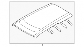 Roof metal Subaru Outback 10-14 without sunroof