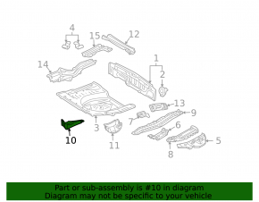Rear bumper guard right Lexus RX400H 06-08