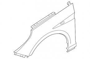 Front left wing Hyundai Sonata 18-19 hybrid