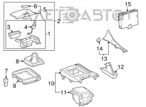 Lexus IS250 IS300 IS350 06-13 Front Console Ashtray